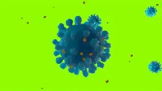 Corona Virus Covid 19 Green Screen Chroma Key Background
