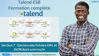 Gestion des fichiers XML et JSON dans une route (Extraction des données XML et JSON)– Talend ESB #11