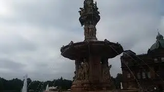 Doulton Fountain in Glasgow Green, Scotland (21st July 2021)