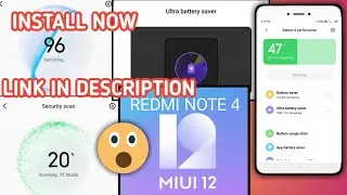 Miui 12 install in Redmi note 4 || Including New Features