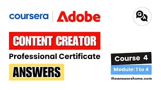 Generative AI Content Creation Coursera Quiz Answers || Adobe Content Creator || Theanswershome