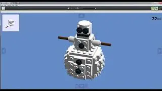 как сделать снеговика из лего