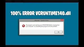 FIX WAMP Error vcruntime140.dll Missing in windows 7, 8, 10