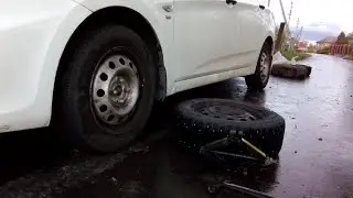 Как поменять колеса на машине