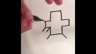 How to draw a 3D cross