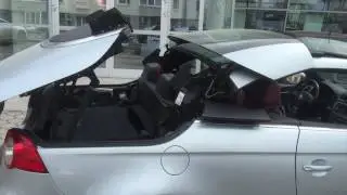 vw eos cabrio open close transform