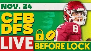 CFB DFS Picks Week 13 (Friday 11/24/23) | College Football Live Before Lock