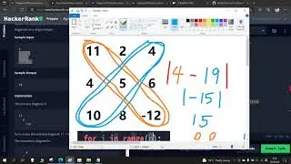 Diagonal Difference Hacker Rank Python