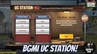 BGMI UC Station | BGMI UC Station Event | Get double UC via UC Station event | 
