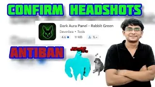 Dark Aura Panel -Rabbit Green  Antiban Free Fire Max  ||Only Red Numbers Sensitivity For Free |panel