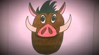 How to draw Pumba ✏️✏️✏️ | Fun and easy drawings for kids ✏️✏️✏️