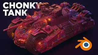 Chonky Military Tank [Blender 3D Showcase]