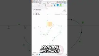 Fusion 360: Fit Point Spline Tool #3dprinting #fusion360tutorial #fusion360