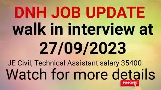 DNH Recruitment JE Civil, work assistant civil and other post
