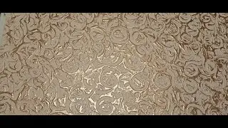 The easiest DIY decorative plaster. From regular putty.