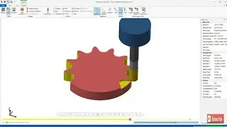 Machining Gear in Mastercam_Toolpath 2D