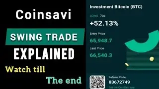 SWING TRADE TUTORIAL 2024 🔥 || STAND A CHANCE TO WIN AWESOME REWARDS WITH COINSAVI SWING TRADE 🎁