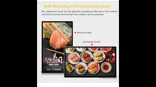 Indoor Wall Mounted digital signage for commercial Advertising player LCD display
