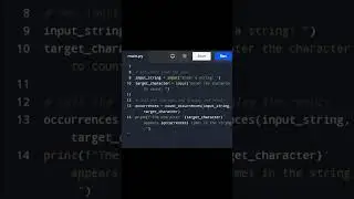 Python Interview : Count Occurrences of a Specific Character in a String | codewithbv  @codewithbv