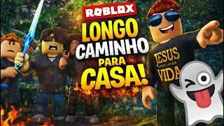 NAUFRAGUEI em uma ILHA MISTERIOSA no ROBLOX… e NÃO FOI FÁCIL VOLTAR!