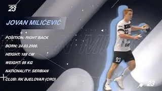 Jovan Milicevic - Right Back - HC Bjelovar - Highlights - Handball - CV - 2021/22