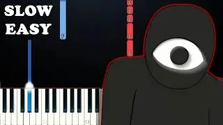 Streaming On Doors - Roblox Doors Animation (Story of My Life)(SLOW EASY Piano Tutorial)