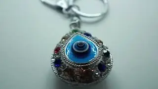 Брелок для ключей Капля чёрная