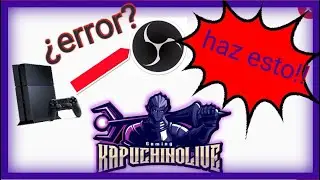 🤔Cómo conectar PS4🎮 a OBS💻 con Capturadora y 😎Solucionar el Fallo de Imagen💯🆗