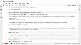 Why Numpy?