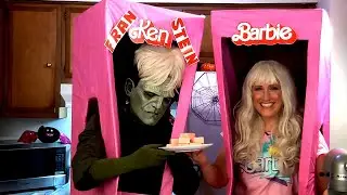 Barbie and Ken Make Pink Coconut Fudge!