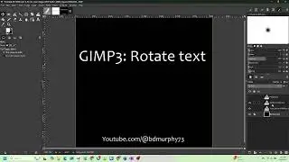 GIMP3 Rotate Text