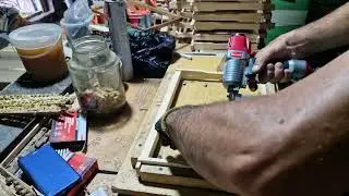 Строим рамки,  с помощью пневмоинструмента и электронаващивателя