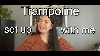 TRAMPOLINE SET UP | COMPLETE DISASTER? | Stacy Miller