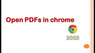 Open pdfs in chrome |@Guide topics