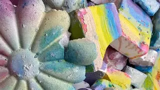Rainbow dyed Ader gym chalk + over 200 reforms gym chalk mixes • ASMR ODDLY SATISFYING VIDEO