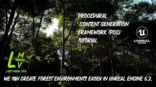 How to Create a forest environment in the Unreal engine with PCG very efficiently.