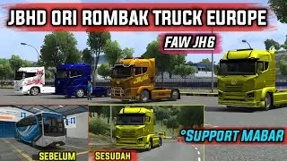 PERTAMA DI BUSSID V.4.3.1 . KODENAME ROMBAK JBHD ORI Menjadi TRUCK EUROPE FAW JH6 ‼️ SUPPORT MABAR