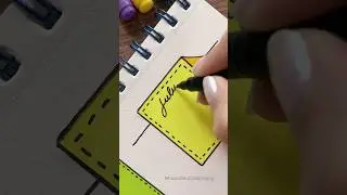 3 Simple Ways to Write a Banner & Title “July” | Header Design Ideas 