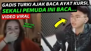 “TERDIAM...” GADIS TURKI AJAK BACA AYAT KURSI, SEKALI PEMUDA INI BACA...