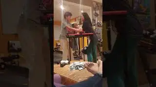 mother vs son armwrestling