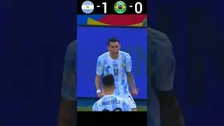 Argentina vs Brazil 2021 Copa America Final Highlights #youtube #shorts #football