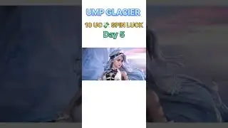 (DAY 5)10 UC💸daily spin until I get UMP GLACIER#bgmi#umpglacier#m416glacier#pubgm#10uc#akmglacier#gg