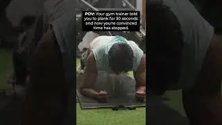 Planking: where 30 seconds feels like 30 years. ⏳😅 #gymmemes #funny