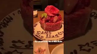 My Japanese Boss surprised me with a meat cake