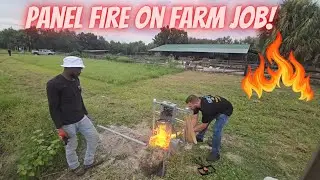 Taking over a job in the middle of nowhere with a minor panel fire 🔥