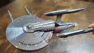 The 2 Titans - 3D printed USS Titan A models - Star trek picard session 3