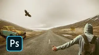 The Car and Road-Photoshop Manipulation Tutorial