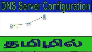 DNS Configuration with  Packet Tracer in Tamil || CCNA || Dinesh Kumar M