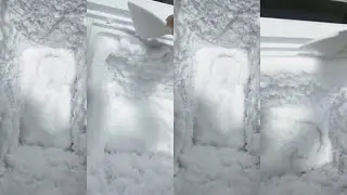 Freezer Frost Humidifier Scraping Powdery Ice Eating ASMR ❤️❄️| 얼음을 먹고 | 氷を食べる音 |
