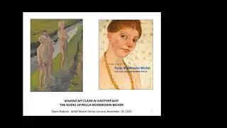 Master Series 11-19-20: Paula Modersohn-Becker's 